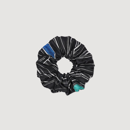 Sandro Striped silk scrunchie
