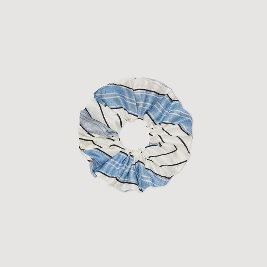 Sandro Striped silk scrunchie
