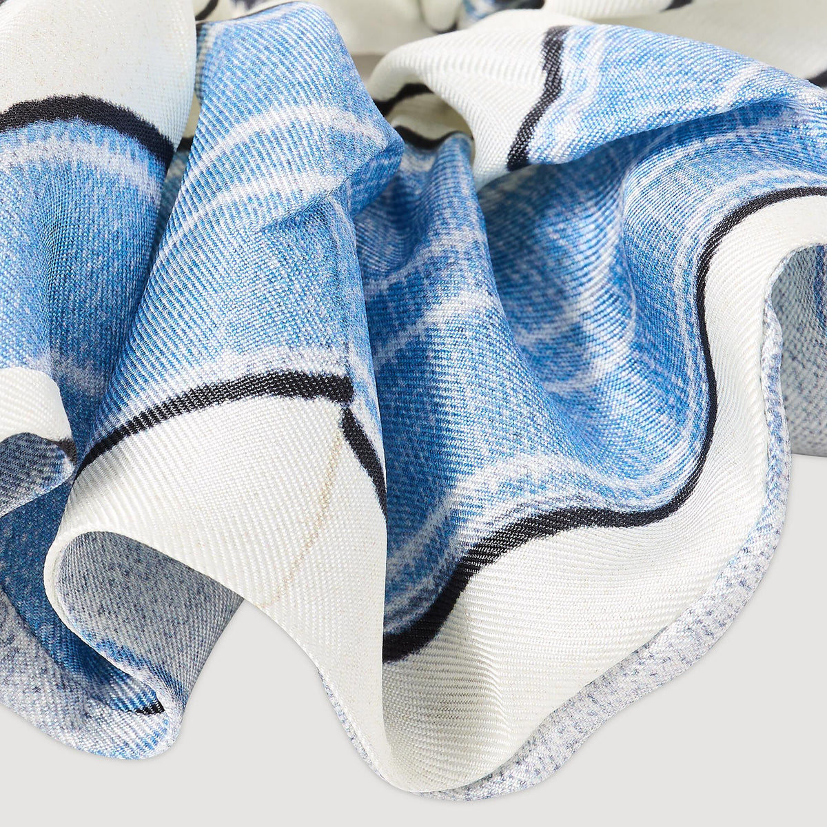 Sandro Striped silk scrunchie