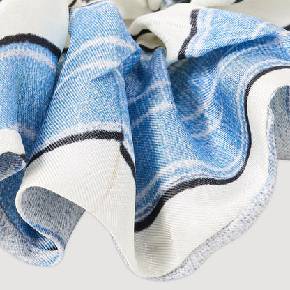 Sandro Striped silk scrunchie