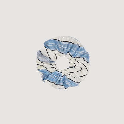 Sandro Striped silk scrunchie