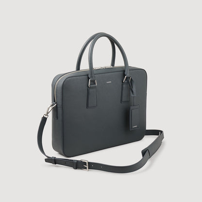 Sandro Reconstituted leather briefcase