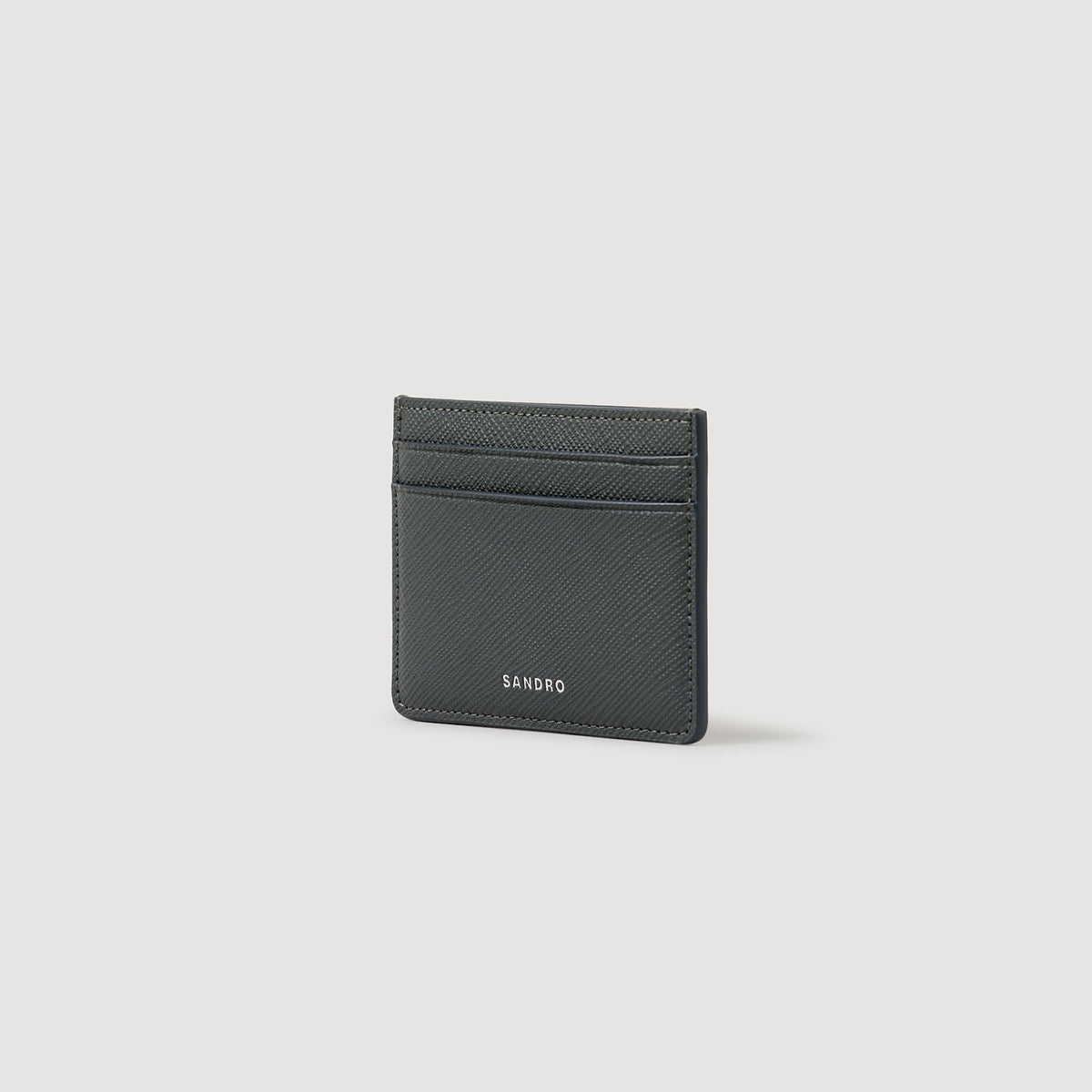 Sandro Reconstituted leather cardholder
