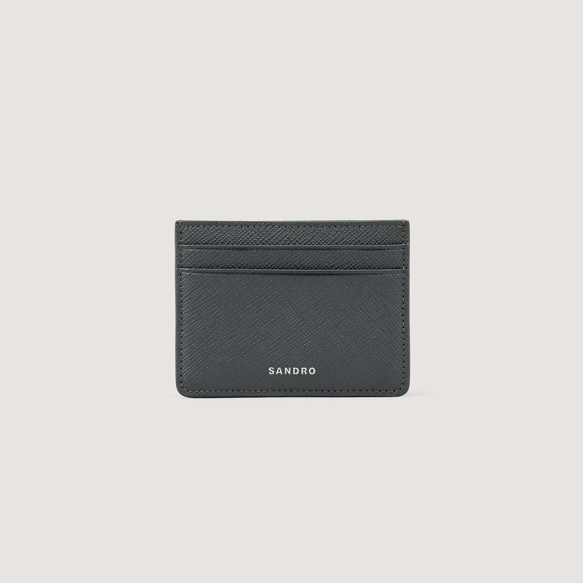 Sandro Reconstituted leather cardholder