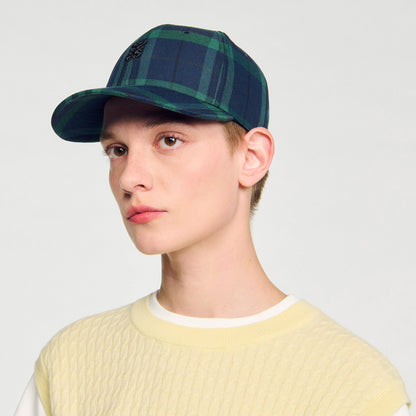 Sandro Checked cap