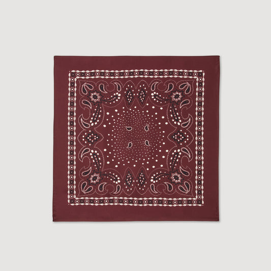 Sandro Silk bandana print scarf