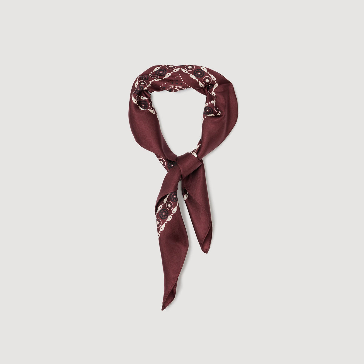 Sandro Silk bandana print scarf