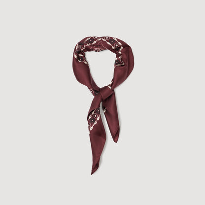 Sandro Silk bandana print scarf