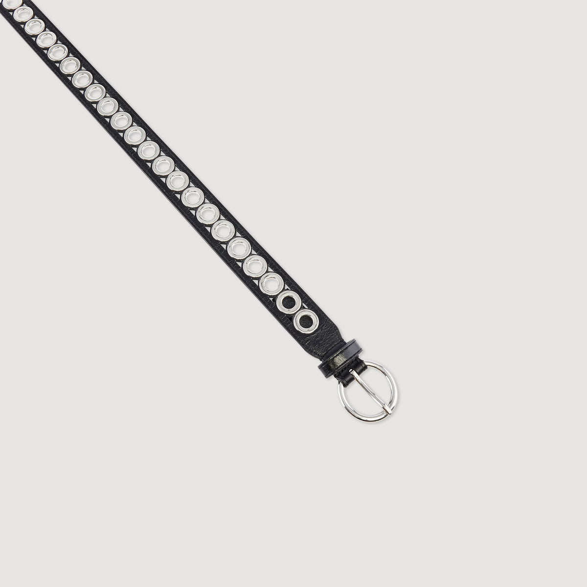 Sandro Belt with round buckle and eyelets