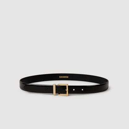 Sandro Smooth leather belt