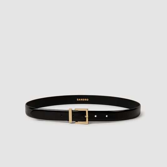 Sandro Smooth leather belt