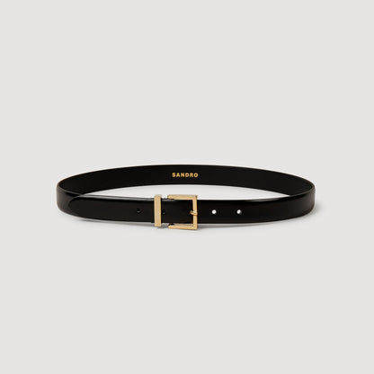 Sandro Smooth leather belt