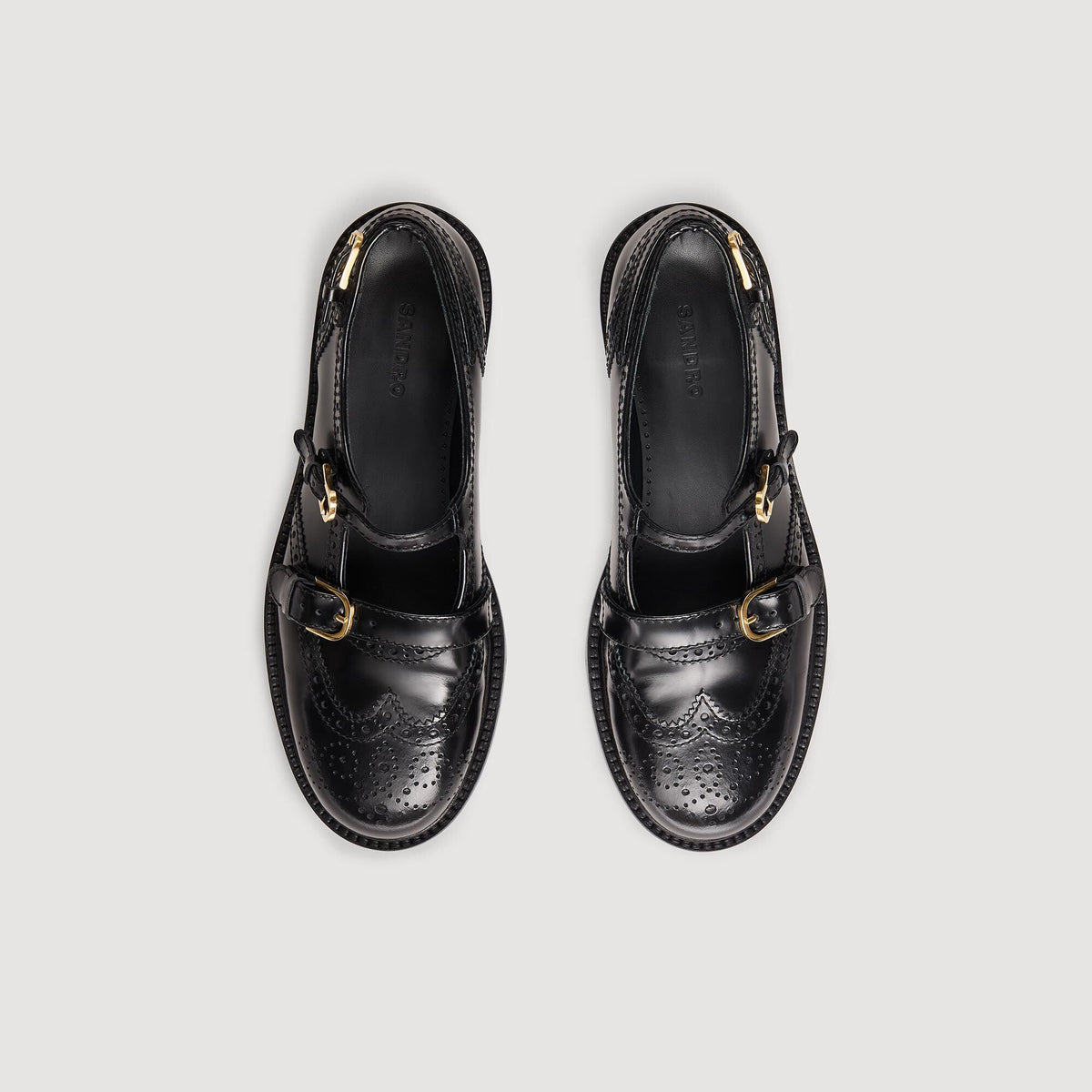 Sandro Multi-Buckle Mary Jane loafers