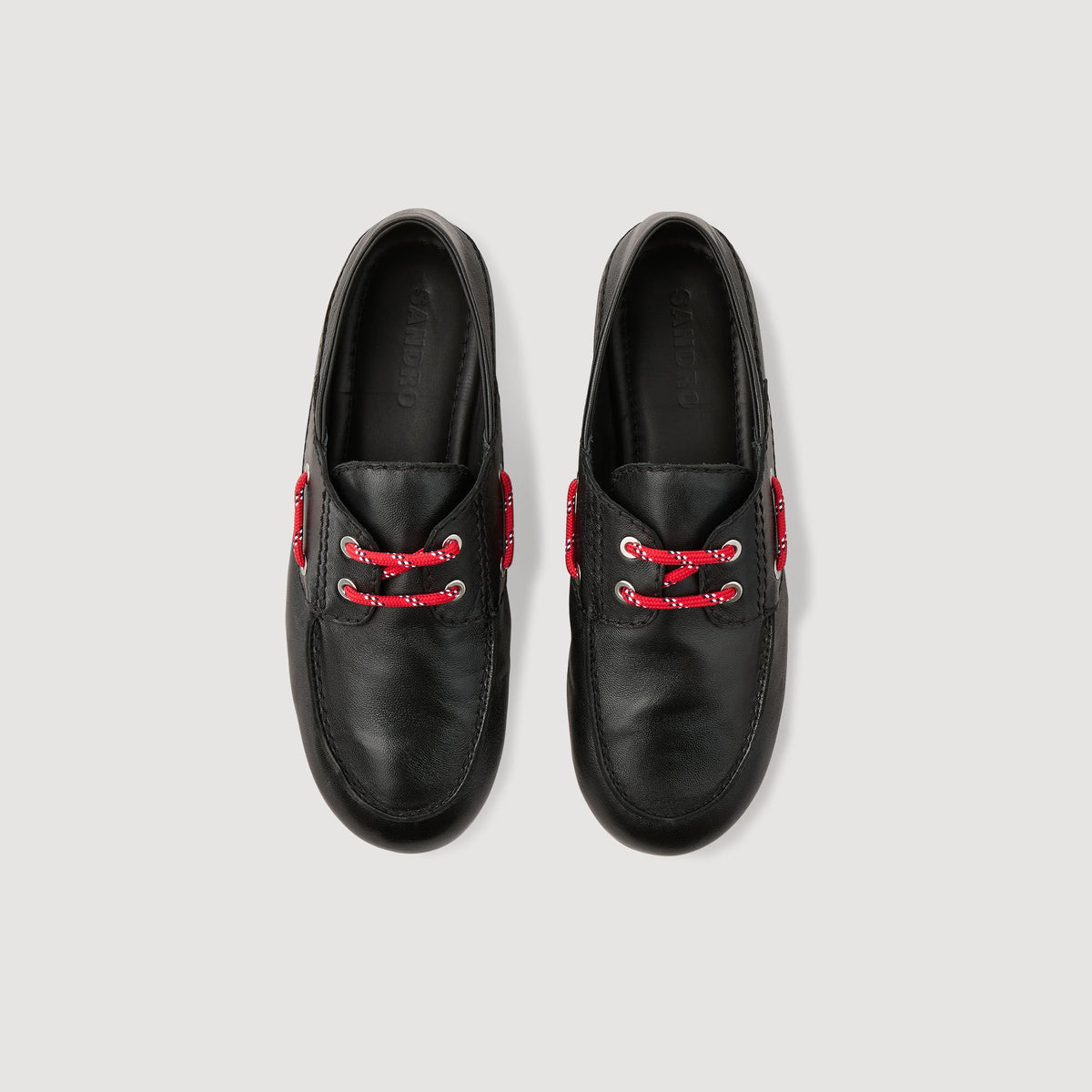 Sandro Leather boat shoe loafers