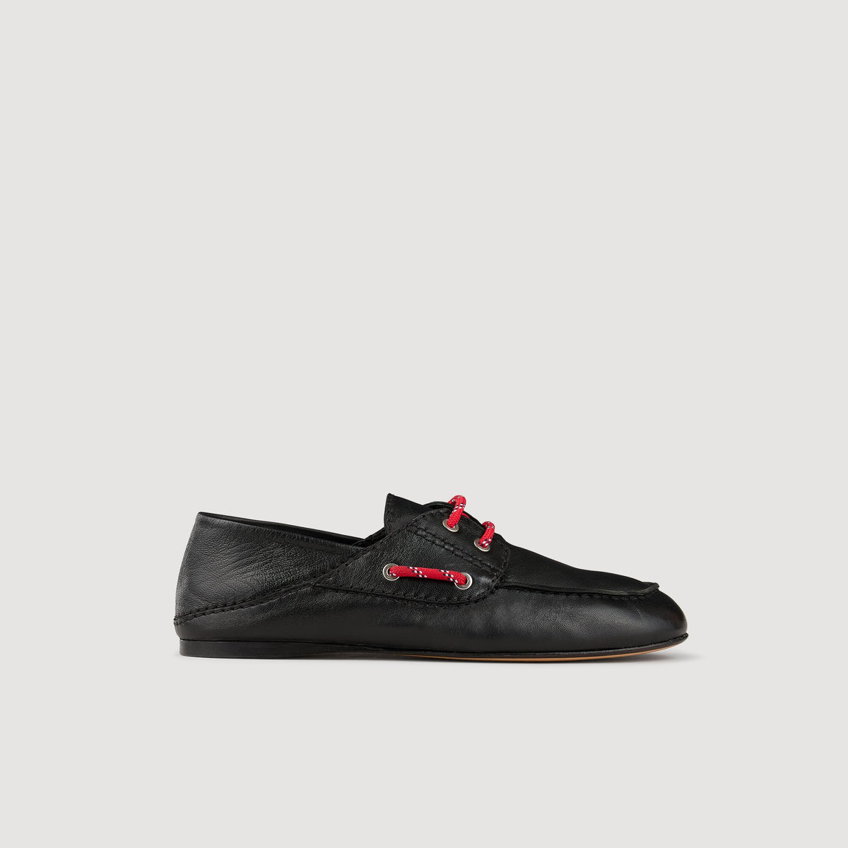 Sandro Leather boat shoe loafers