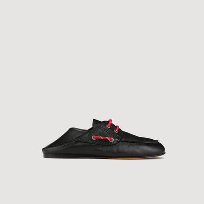 Sandro Leather boat shoe loafers