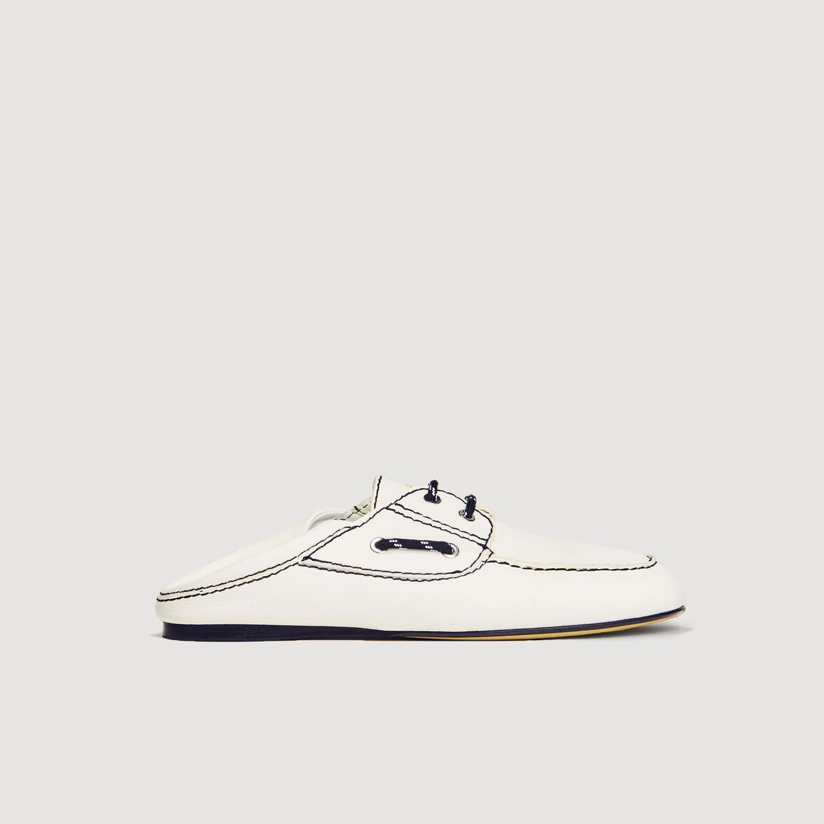 Sandro Leather boat shoe loafers