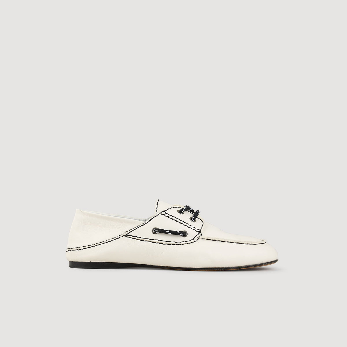 Sandro Leather boat shoe loafers