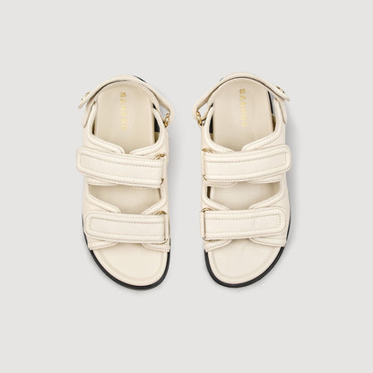 Sandro Plain leather lambskin sandals