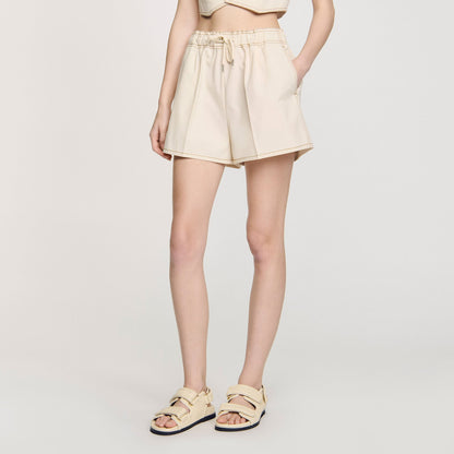 Sandro Plain leather lambskin sandals