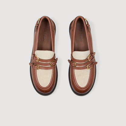 Sandro Shiny leather loafers