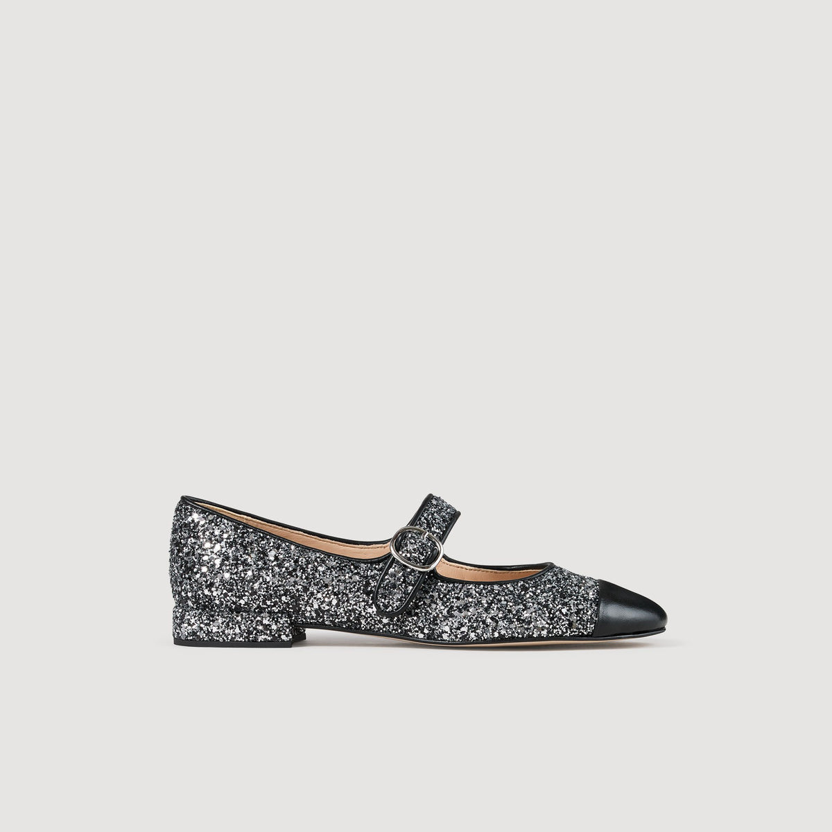 Sandro Glitter ballet flats