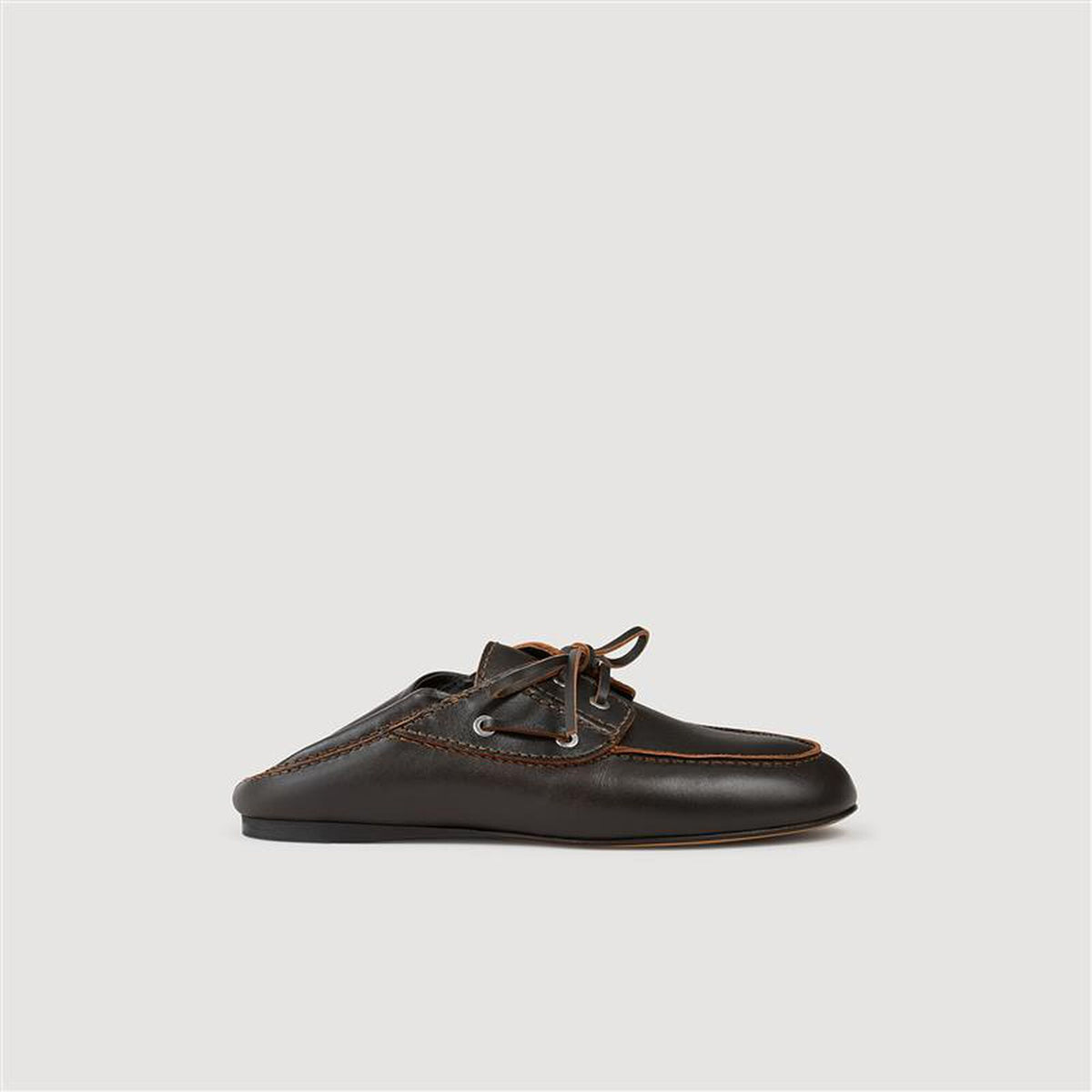 Sandro Leather boat shoe loafers