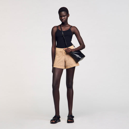 Sandro Jewelery detail knit leotard