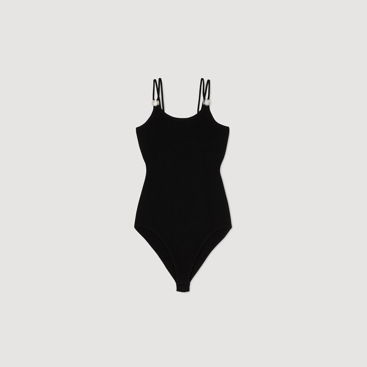 Sandro Jewelery detail knit leotard