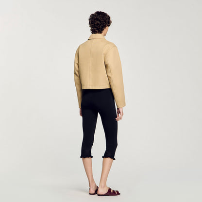 Sandro Short jacket with rhinestone details