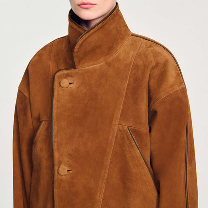 Sandro Oversized suede jacket
