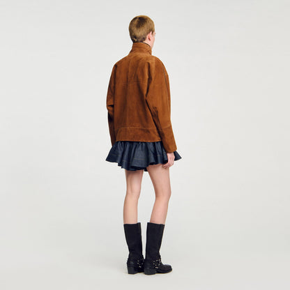 Sandro Oversized suede jacket