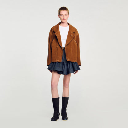 Sandro Oversized suede jacket
