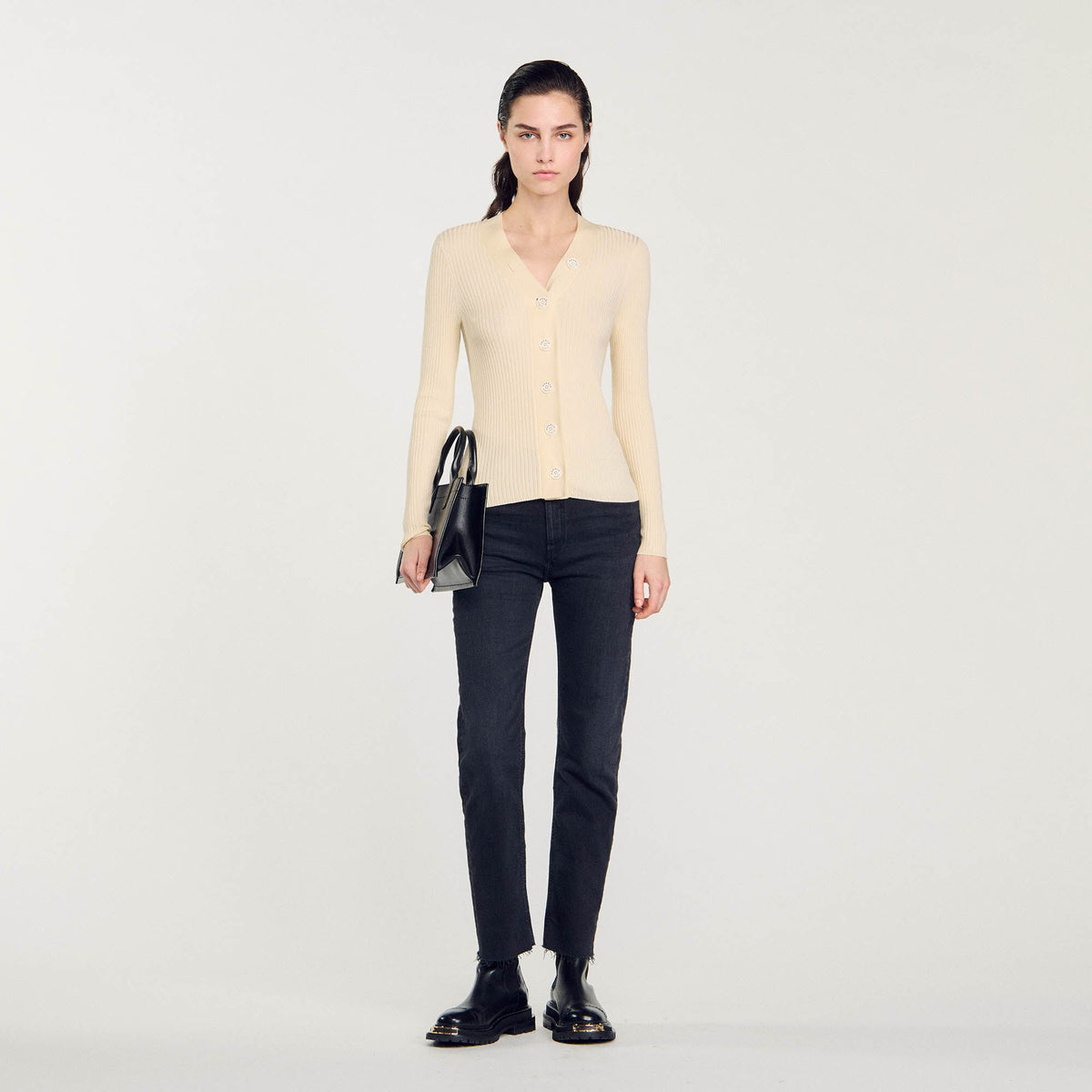 Sandro Cardigan in certified viscose