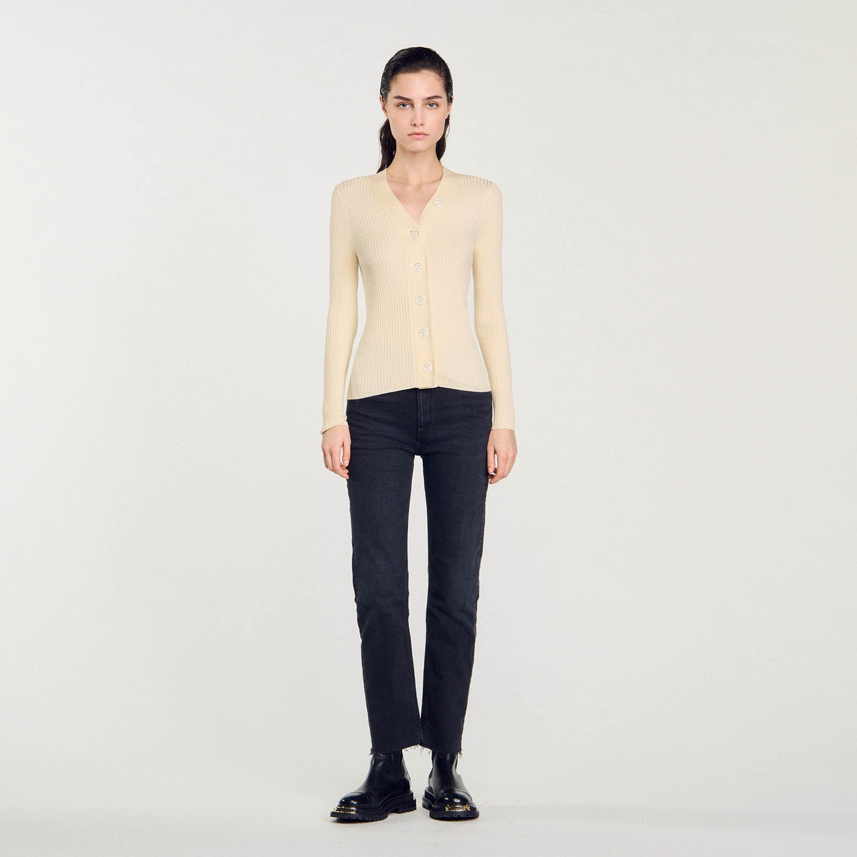 Sandro Cardigan in certified viscose