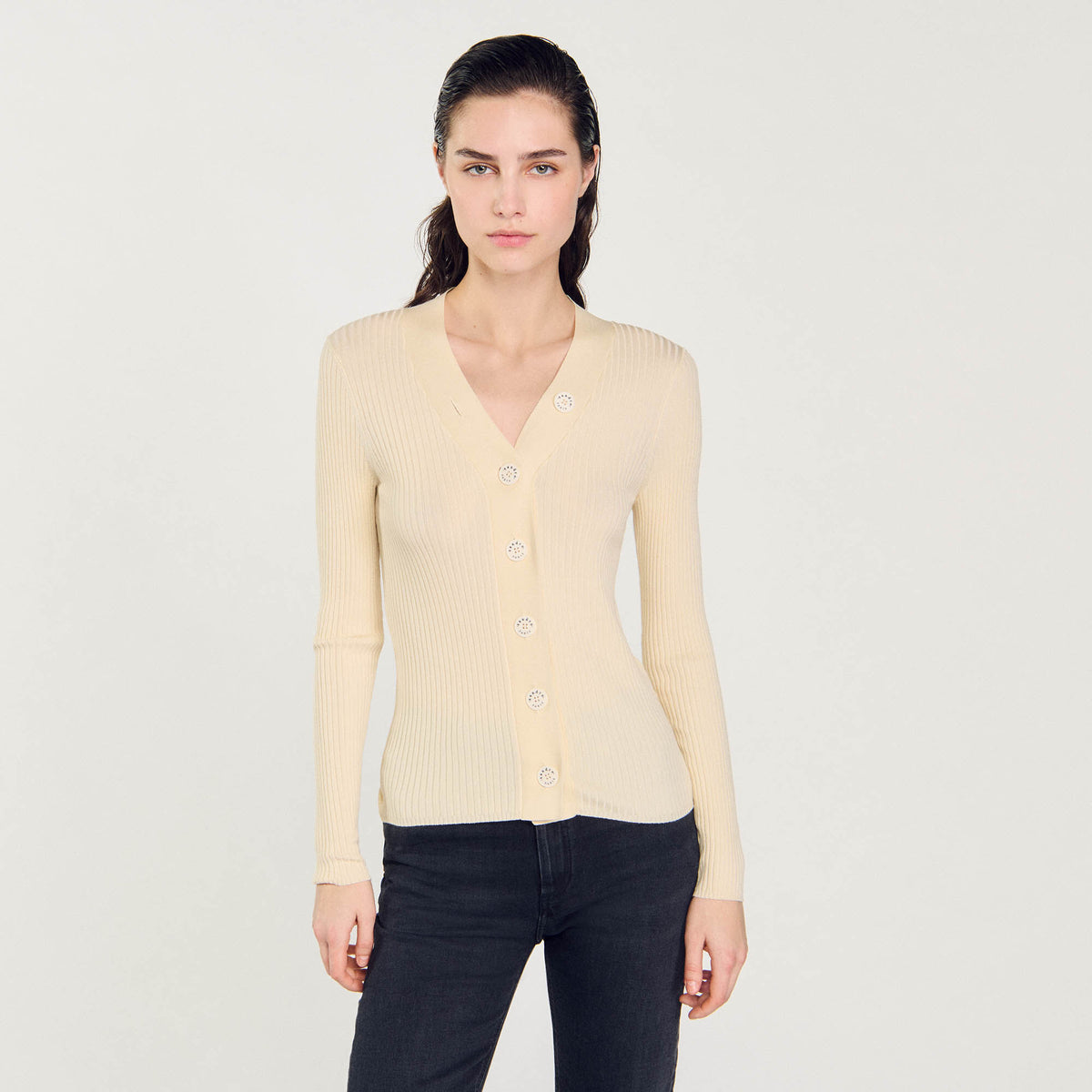 Sandro Cardigan in certified viscose