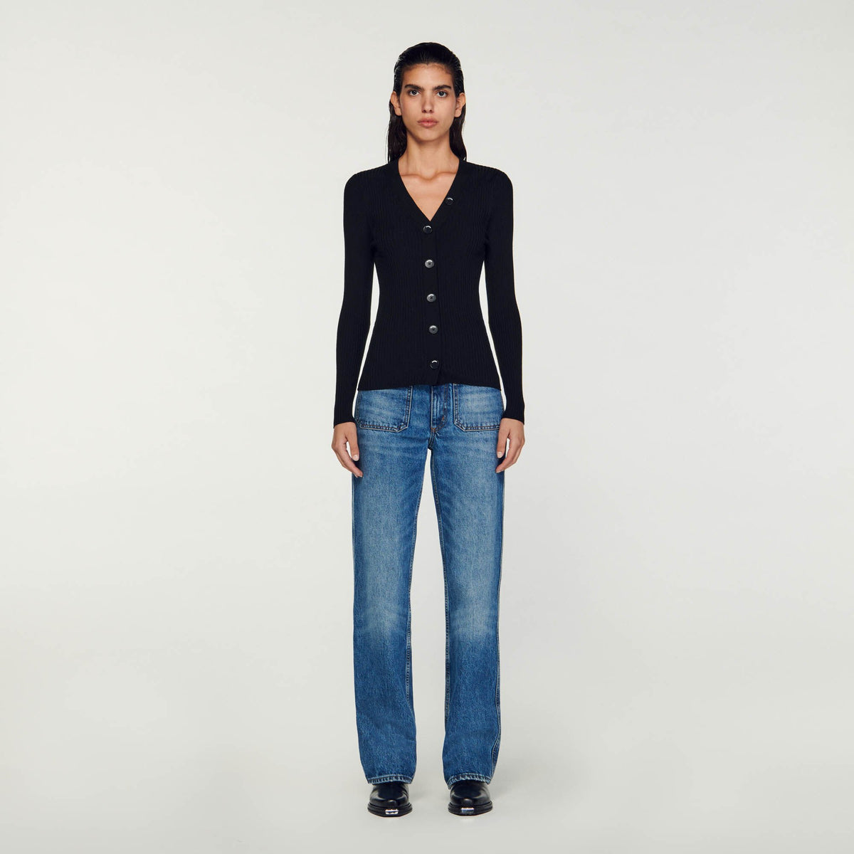 Sandro Cardigan in certified viscose