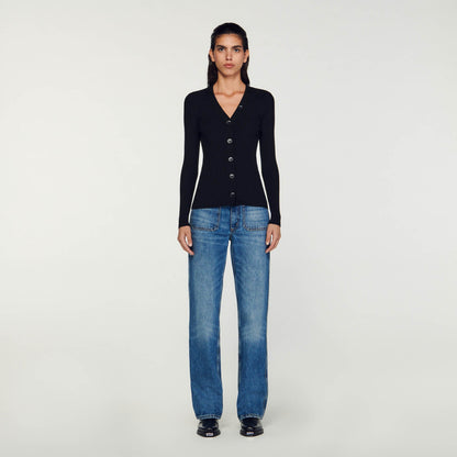 Sandro Cardigan in certified viscose