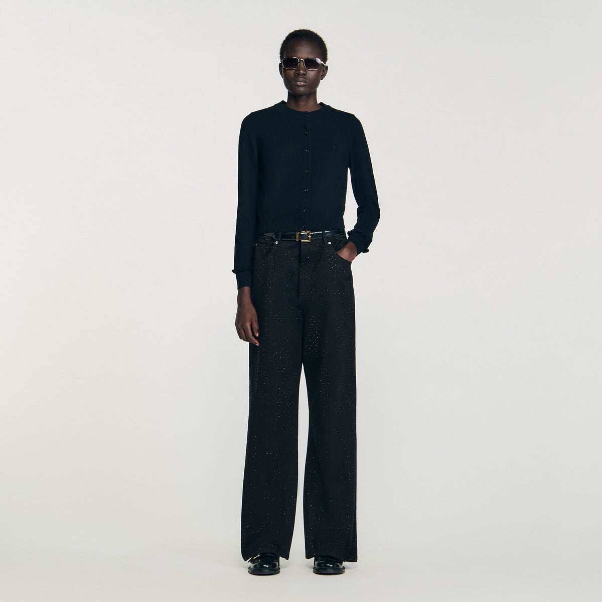 Sandro Ruffled cardigan
