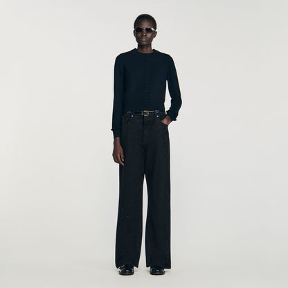 Sandro Ruffled cardigan