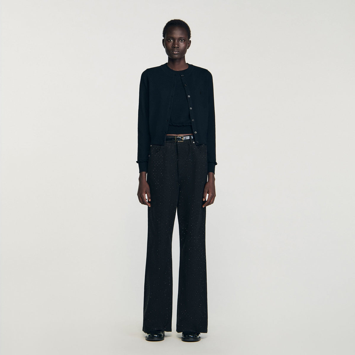 Sandro Ruffled cardigan