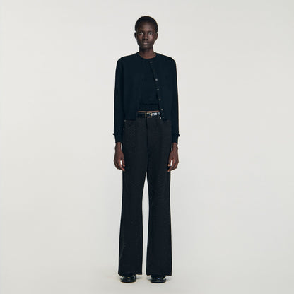 Sandro Ruffled cardigan