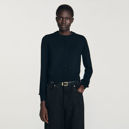 Sandro Ruffled cardigan