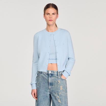 Sandro Ruffled cardigan