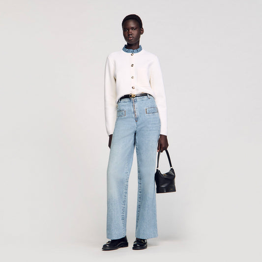 Sandro High-neck cardigan