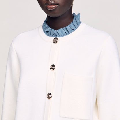 Sandro High-neck cardigan