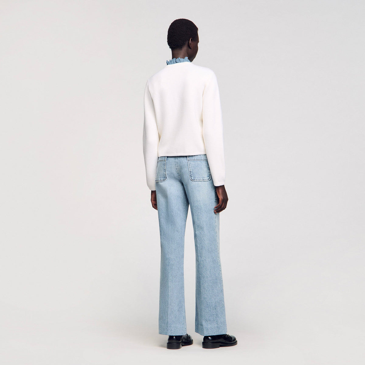 Sandro High-neck cardigan