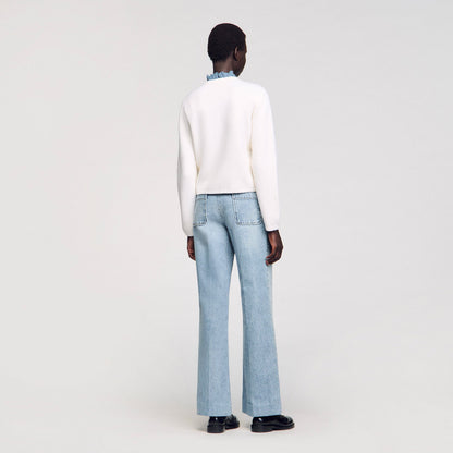 Sandro High-neck cardigan
