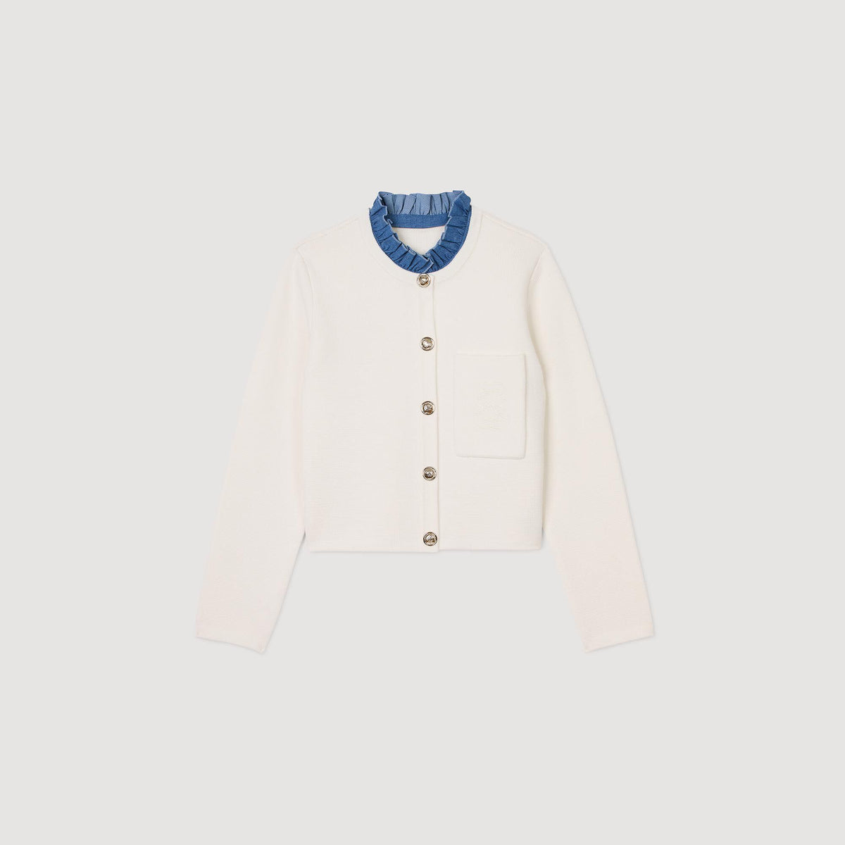 Sandro High-neck cardigan