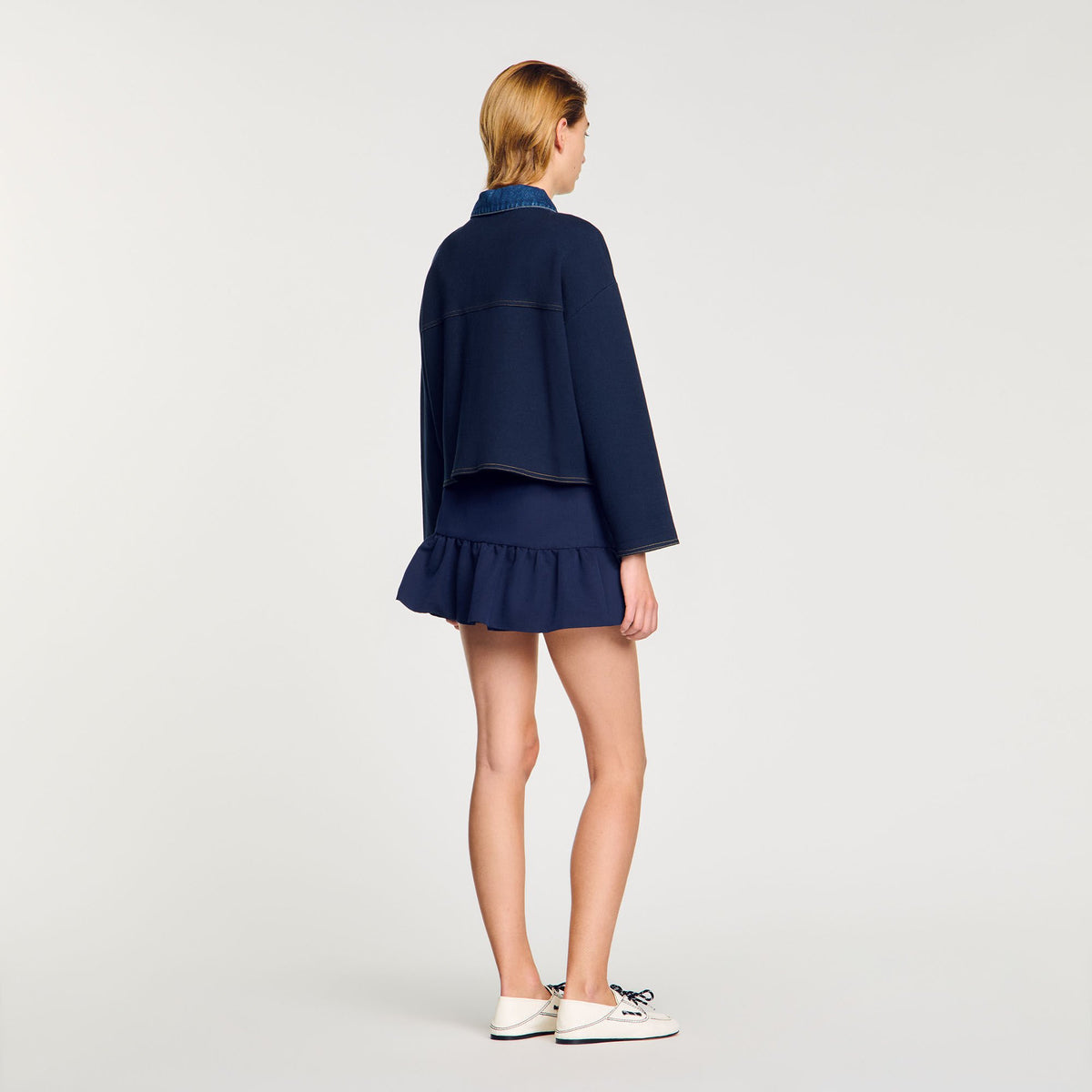 Sandro Denim detail cardigan
